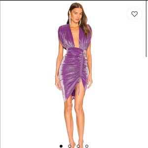Michael Costello x Revolve Bennie Mini Dress in Purple Size XL